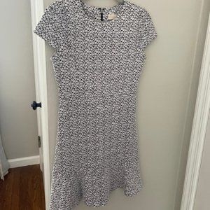 Michael Kors Black and White Floral Dress, Small